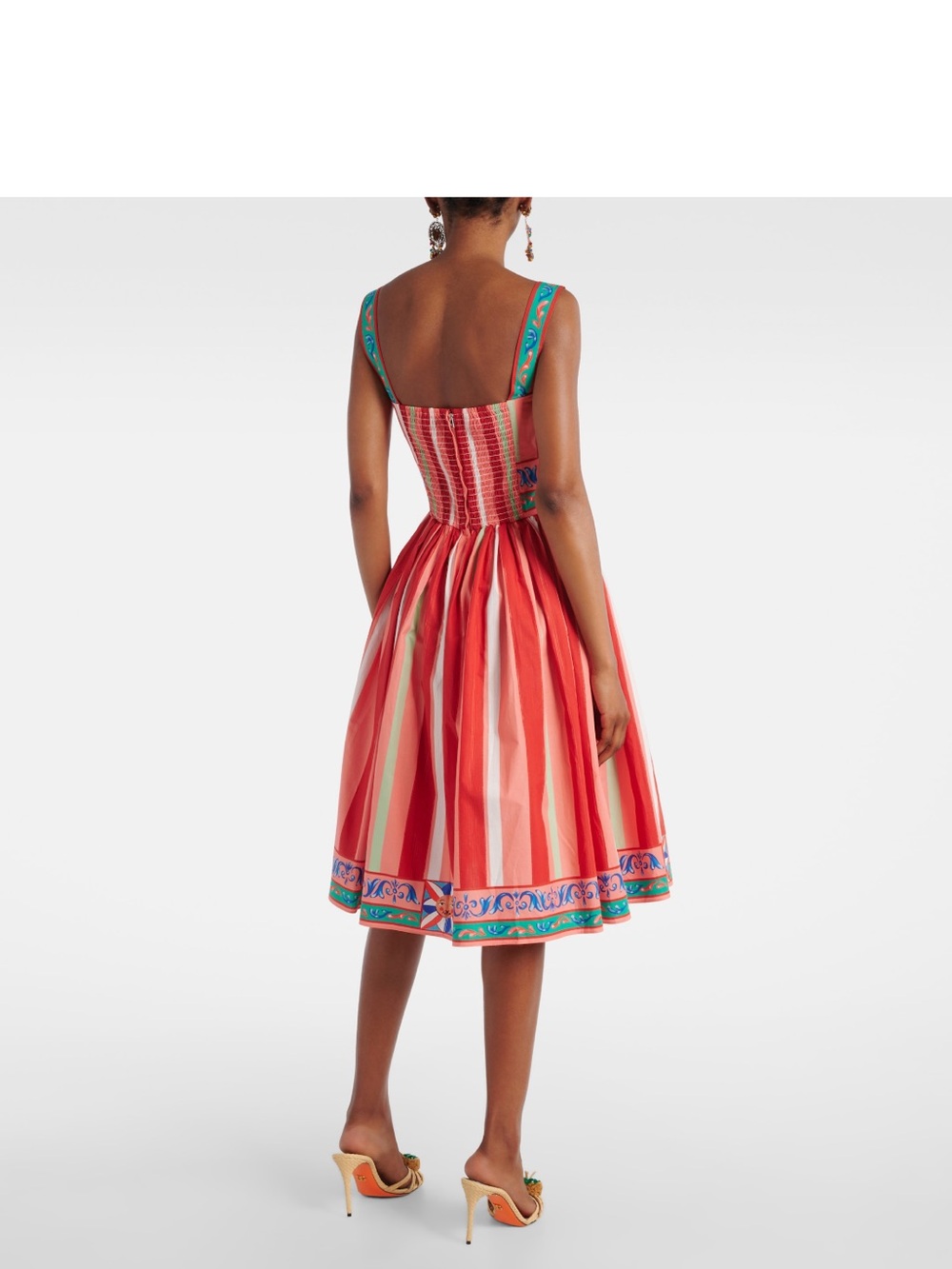 Dolce & Gabbana Striped Carretto Dress - Picture 2 of 12